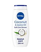 NIVEA Shower Cream Gel, Indulgent Moisture Coconut, 250ml