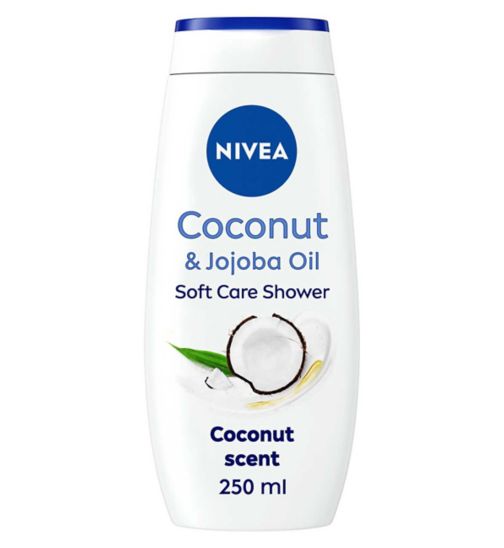 NIVEA Shower Cream Gel, Indulgent Moisture Coconut, 250ml