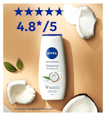 NIVEA Shower Cream Gel, Indulgent Moisture Coconut, 250ml (2)