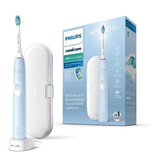 Philips Sonicare ProtectiveClean 4300 Blue Electric Toothbrush & Toothbrush Head HX6803/03