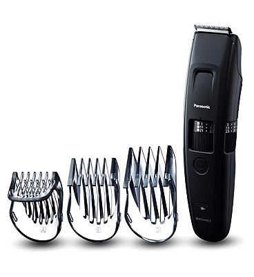 Panasonic Wet & Dry Electric Beard, Hair & Body Trimmer, 3 Attachments, 58 Cutting Lengths, ER-GB86,