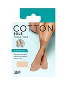 Boots Cotton Sole Ankle High 2 pair pack Nude One Size