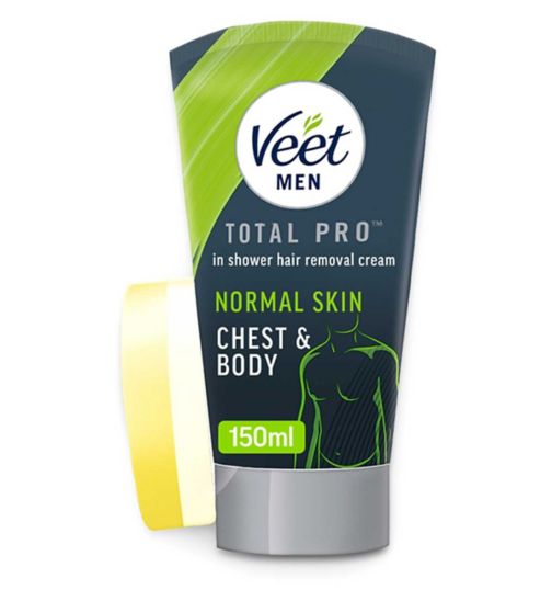 Veet Men in Shower Hair Removal Cream Normal Skin 150ml - Boots