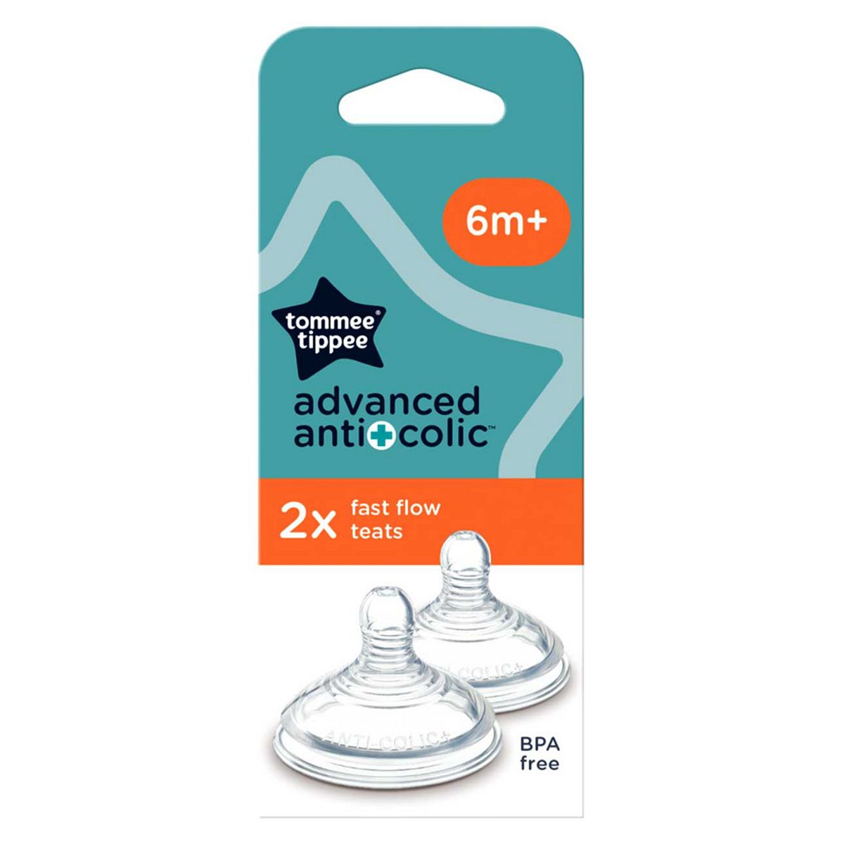 Tommee Tippee 2X Advanced Anti-Colic Bottle Teats, Fast Flow, Breast-Like, 6M+ - Image 4
