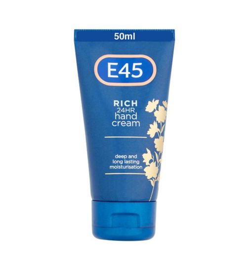 E45 Fast Absorbing Moisturiser hand cream for dry skin 50ml