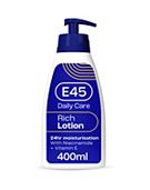 E45 Rich 24h Body Lotion Moisturiser with Primrose Oil for Dry & Sensitive Skin - 400ml