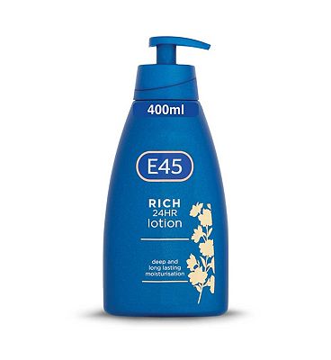 E45 Rich Skin Lotion with Evening Primrose Oil for Long- Lasting Moisturisation - 400ml