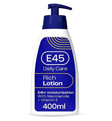 E45 Rich Skin Lotion with Evening Primrose Oil for Long- Lasting Moisturisation - 400ml