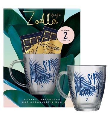 Caramel flavoured Hot Chocolate and Mug