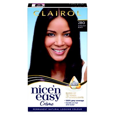 Clairol Nice n Easy Permanent Hair Dye burgundy black 2bg 177ml