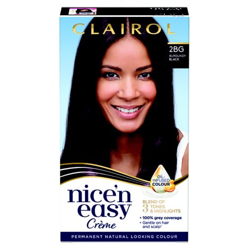 Clairol Nice'n Easy Crème Oil Infused Permanent Hair Dye 2BG Burgundy Black 177ml