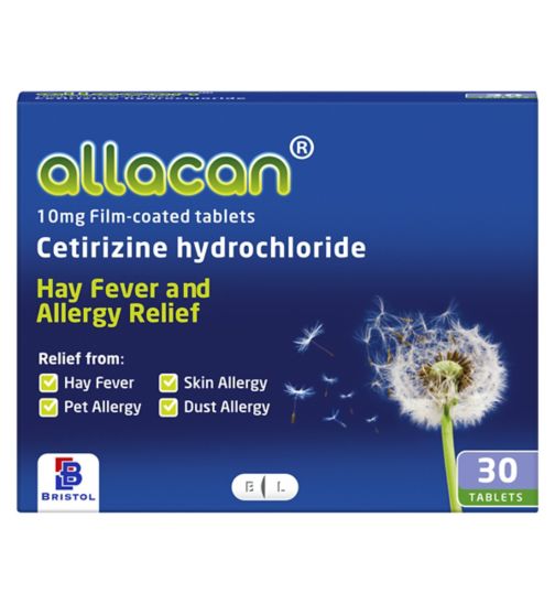 Allacan 10mg Film-coated Tablets - 30 Tablets