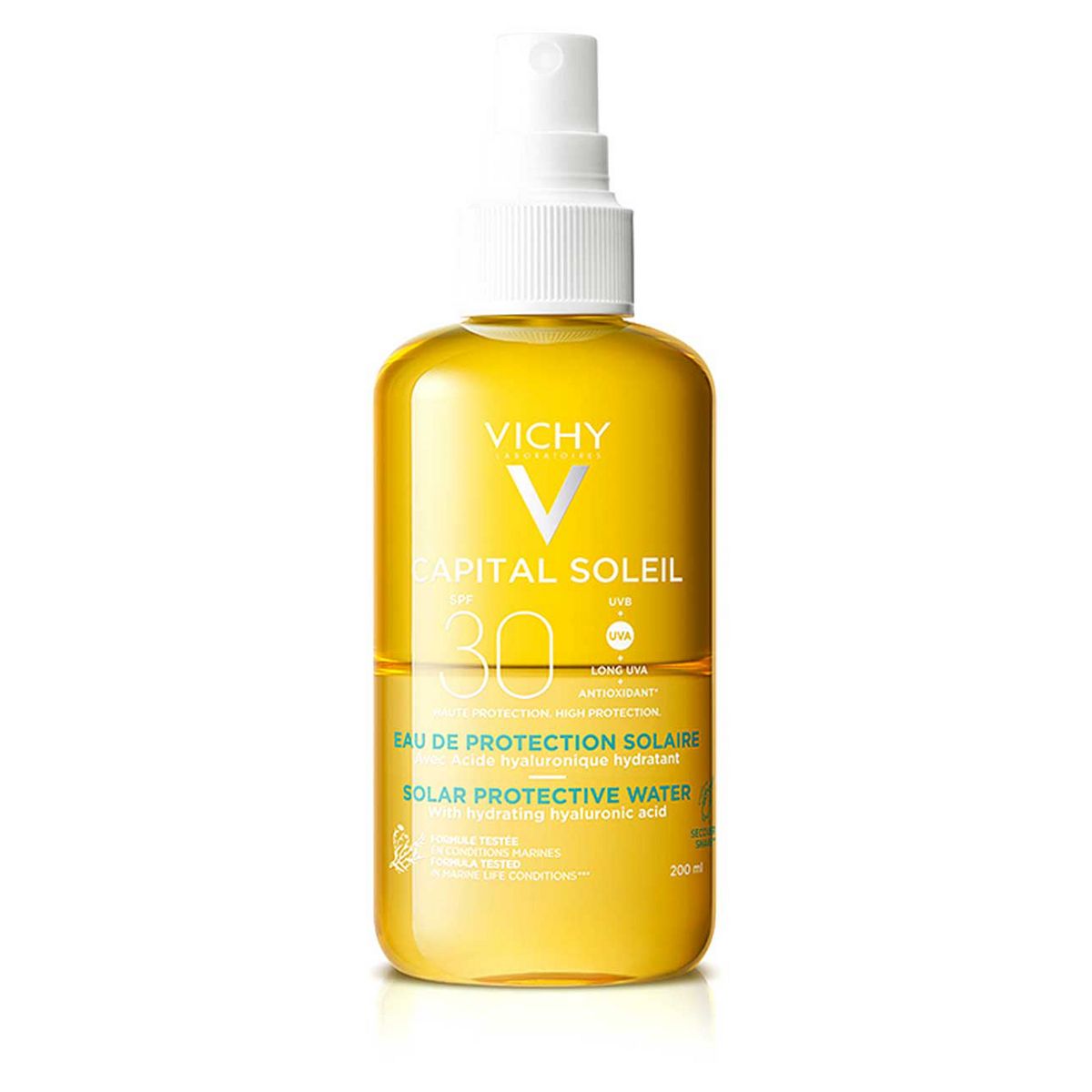 Vichy Capital Soleil Hydrating Sun Protection Water Spray Spf30 With Hyaluronic Acid200 ml, 200ml