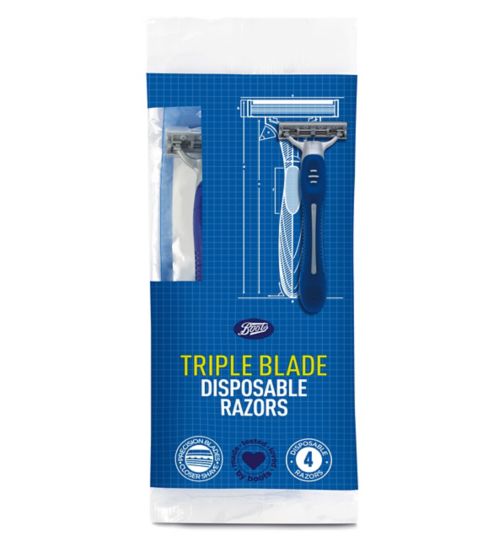 Boots Triple Blade Disposable Razor 4 Pack