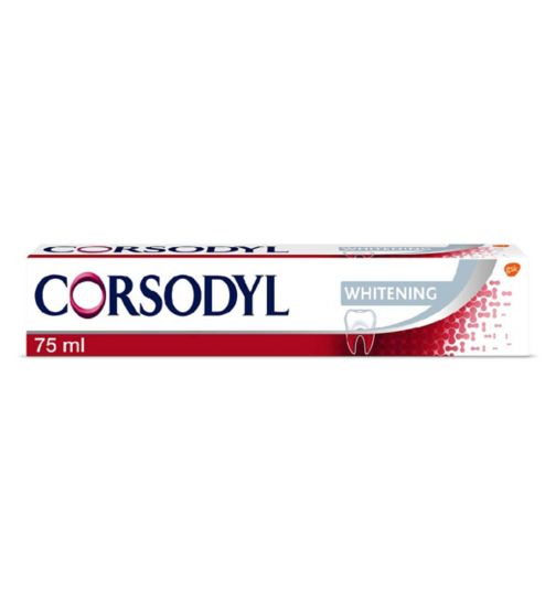 Corsodyl Whitening Daily Gum Care Fluoride Toothpaste 75ml