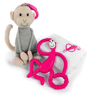 Matchstick Monkey Teething Gift Set Pink