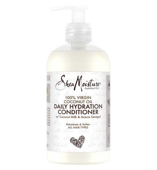 SheaMoisture Daily Hydration 100% Virgin Coconut Oil silicone and sulphate free Hair Conditioner for all hair types 384ml