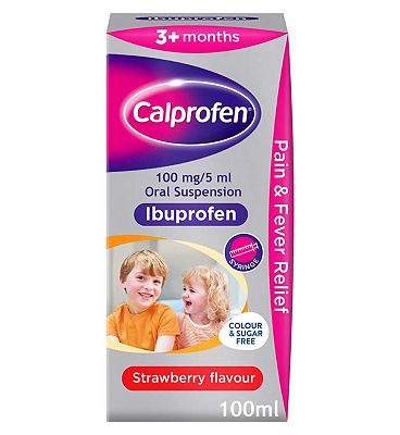 Calprofen 100 mg/5 ml Oral Suspension Ibuprofen - 100ml