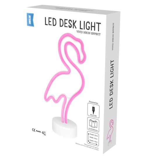 Shot2go flamingo LED neon desk light