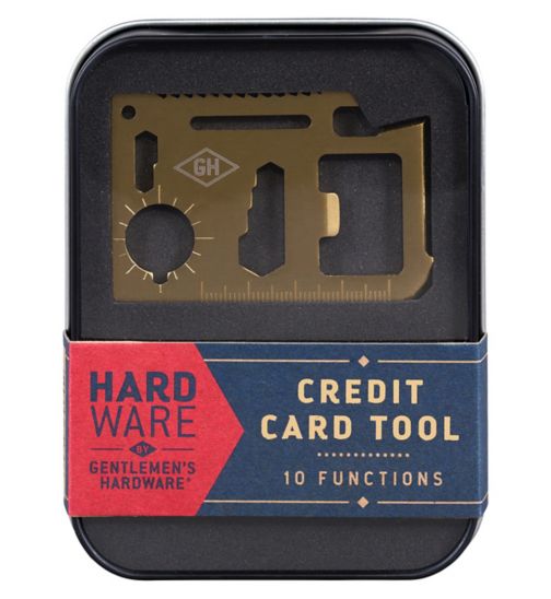 Gentlemen's Hardware Credit Card Tool In Tin - Acetate Lid