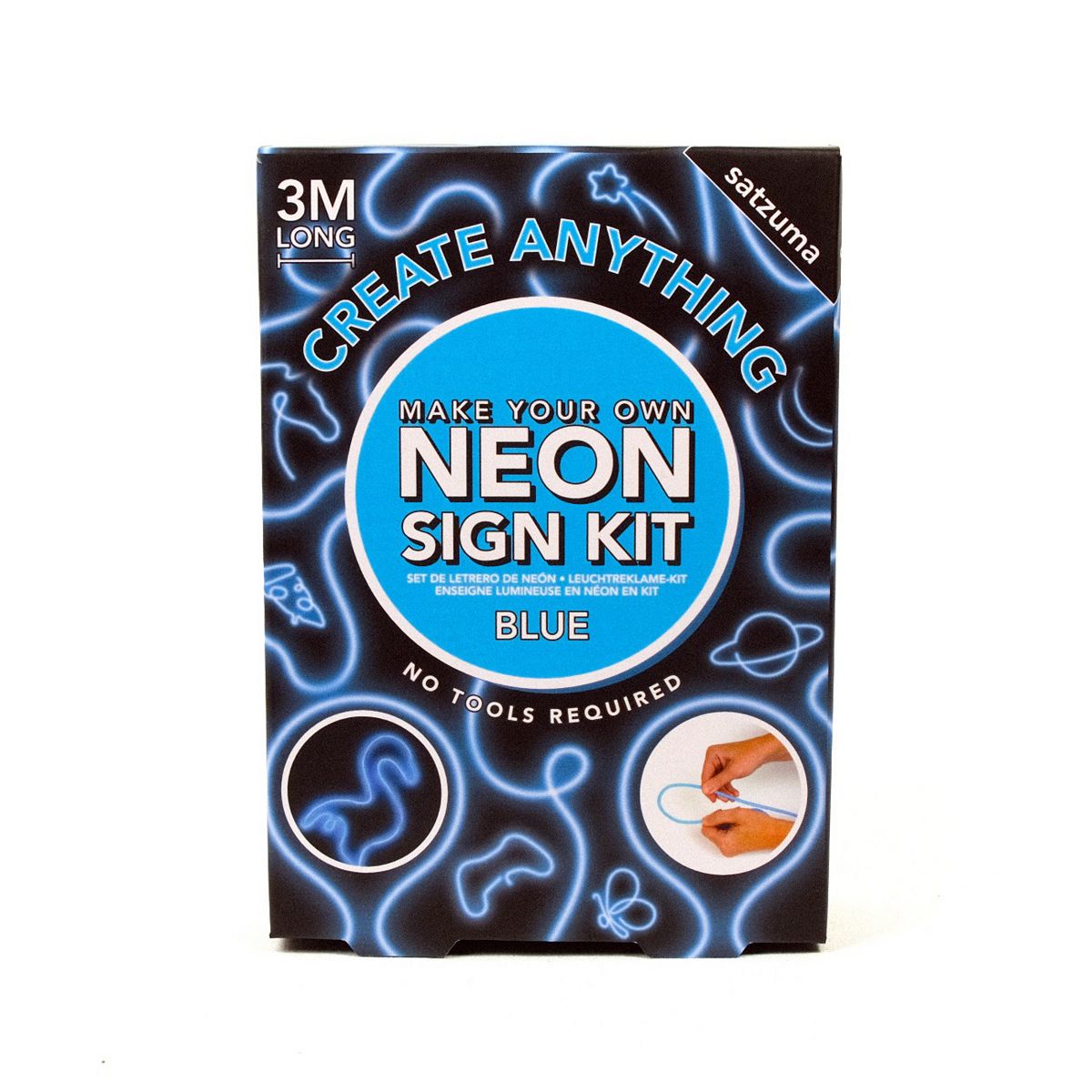 Novelty Satzuma Neon Sign Kit Blue