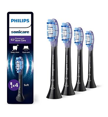 Philips Sonicare Premium Gum Care BrushSync Enabled Replacement Brush Heads - 4pk Black HX9054/33