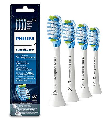 Philips Sonicare Premium Plaque Defence BrushSync Enabled Replacement Brush Heads - 4pk White HX9044