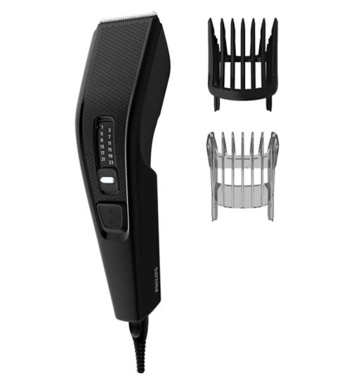 Philips Series 3000 Corded Hair Clipper with Stainless Steel Blades, HC3510/13