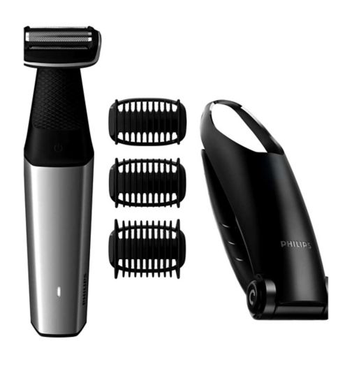 Philips Series 5000 Cordless and Showerproof Body Groomer with Extendable Back Attachment and Skin Comfort System, BG5020/13