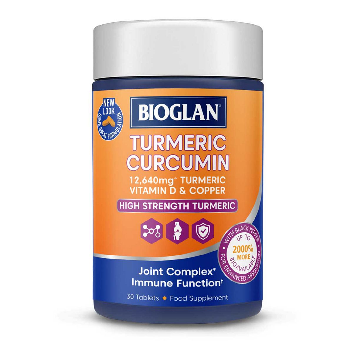 Bioglan Turmeric Curcumin Tablets - 30