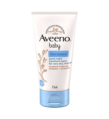 Click to view product details and reviews for Aveeno Baby Dermexa Good Night Emollient Balm 75ml.