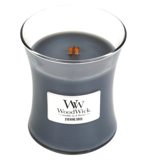 WoodWick Evening Onyx Medium Jar Candle