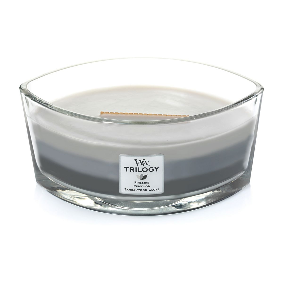 Woodwick Ellipse Candle Trilogy Warm Woods 453G