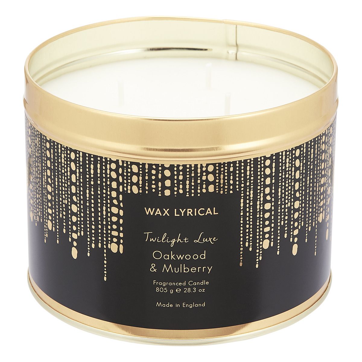 Wax Lyrical Twilight Luxe Oakwood & Mulberry Multiwick Candle
