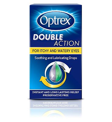 Optrex Double Action Drops Itchy Watery Eyes Soothing - 10ml