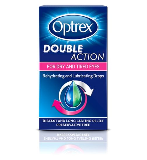 Optrex Double Action Drops for Dry & Tired Eyes - 10ml