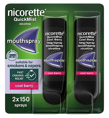Nicorette QuickMist Cool Berry 1mg/spray Mouthspray  Duo Pack