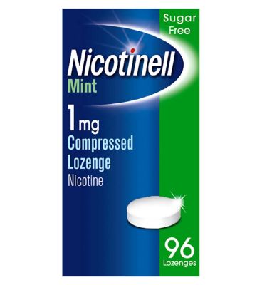 Nicotinell Nicotine Lozenge Stop Smoking Aid 1 mg Mint 96 Pieces