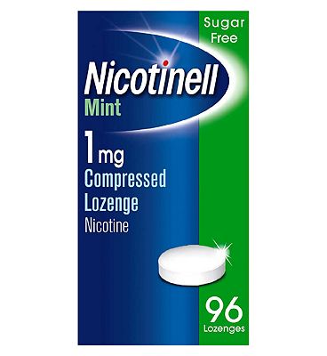 Nicotinell Lozenge Stop Smoking Aid 1 mg Mint 96 Pieces