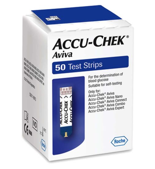 Accu-Chek® Aviva Blood Glucose Test Strips - 50 strips