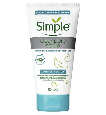 Simple Daily Detox Clear Pore Polish Face Scrub 150ml Review