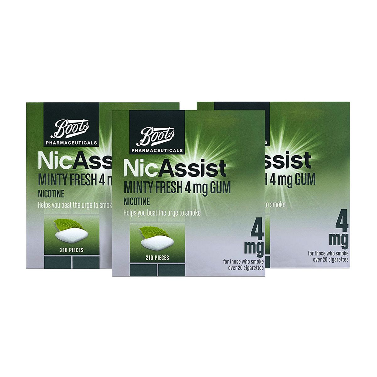 Boots Bts Nicassist Mint Gum 4Mg 3X 210 Bndl N