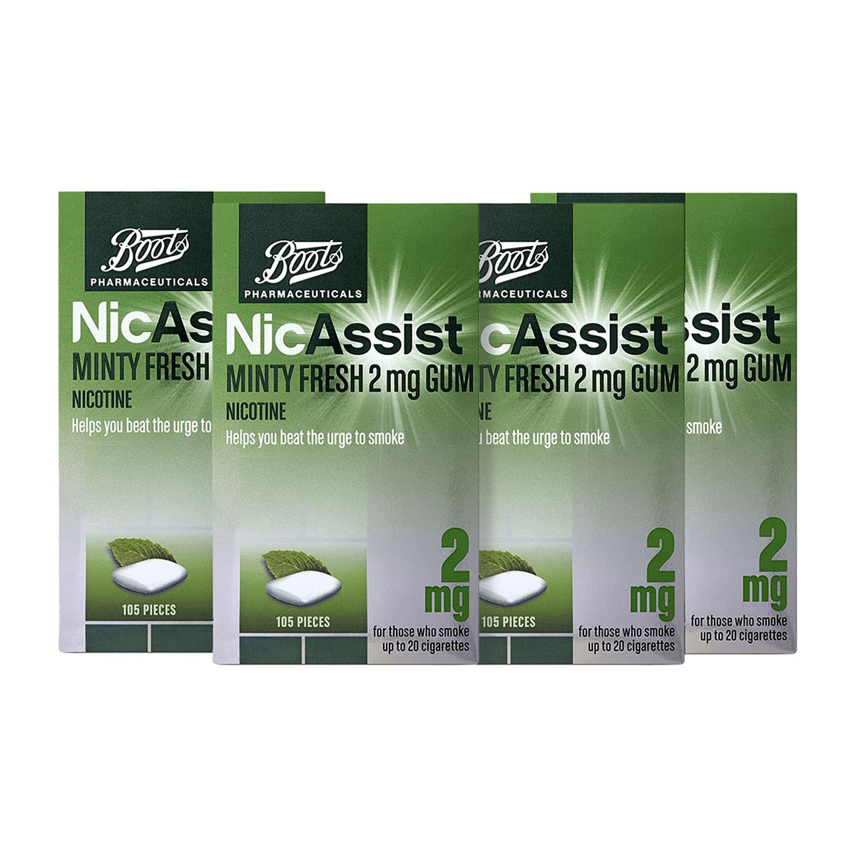 Boots Bts Nicassist Mint Gum 2Mg 4X105 Bndl N