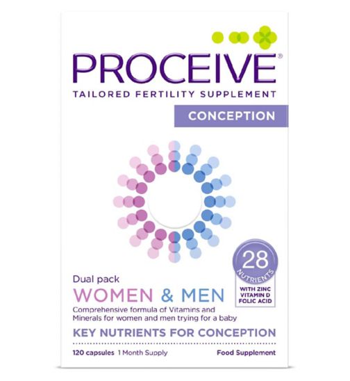Proceive Advanced Fertility Supplement Women & Men Dual Pack - 120 Capsules