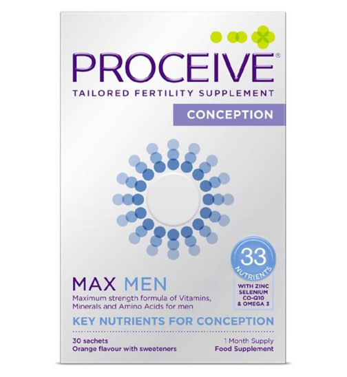Proceive Advanced Fertility Supplement Max Men - 30 Sachets
