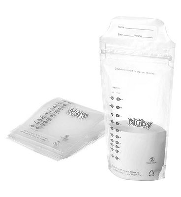 Nuby Natural Touch Breast Milk Storage Bags - 25 Pack