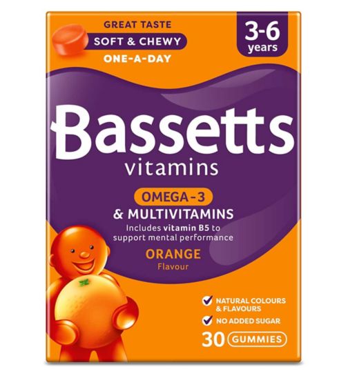 Bassetts Vitamins 3-6 Years Omega - 3 & Multivitamins 30s