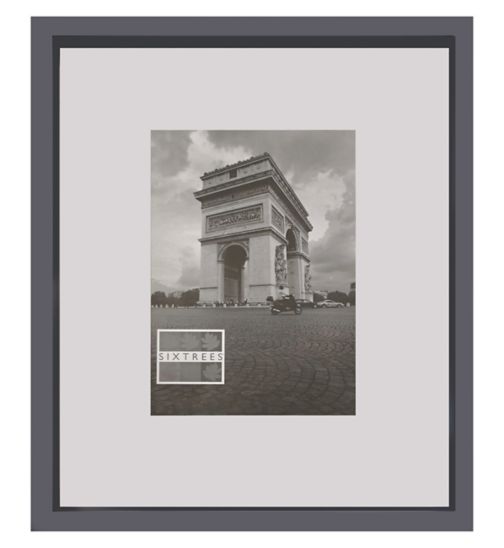Sixtrees hanover grey photo frame 10x15cm (4x6)