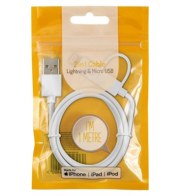 CBL Dual Micro USB / Lightning Cable 1.2