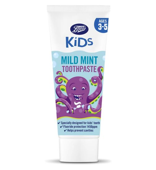 Boots Kids Mint Toothpaste 3-5yrs 75ml